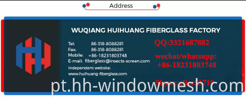 18*16 Fibroglas de fibra de vidro de fibra de vidro